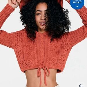 Aeropostale Knit Sweater Hoodie Small